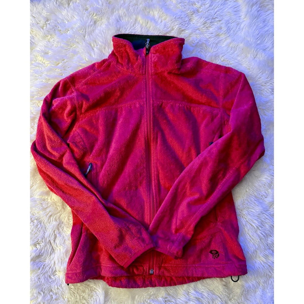 Mountain Hardwear Monkey‎ Woman Fleece Jacket Womens Small Pink Zip Up